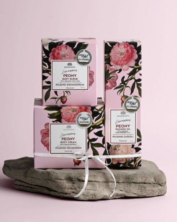 xr:d:DAE1PPf_VlE:200,j:43238309564,t:23031407 MAGRADA ORGANIC COSMETICS - MAGRADA „Smooth & Moisture“ bijūnų švelninamasis bei drėkinantis rinkinys kūnui, 3 vnt