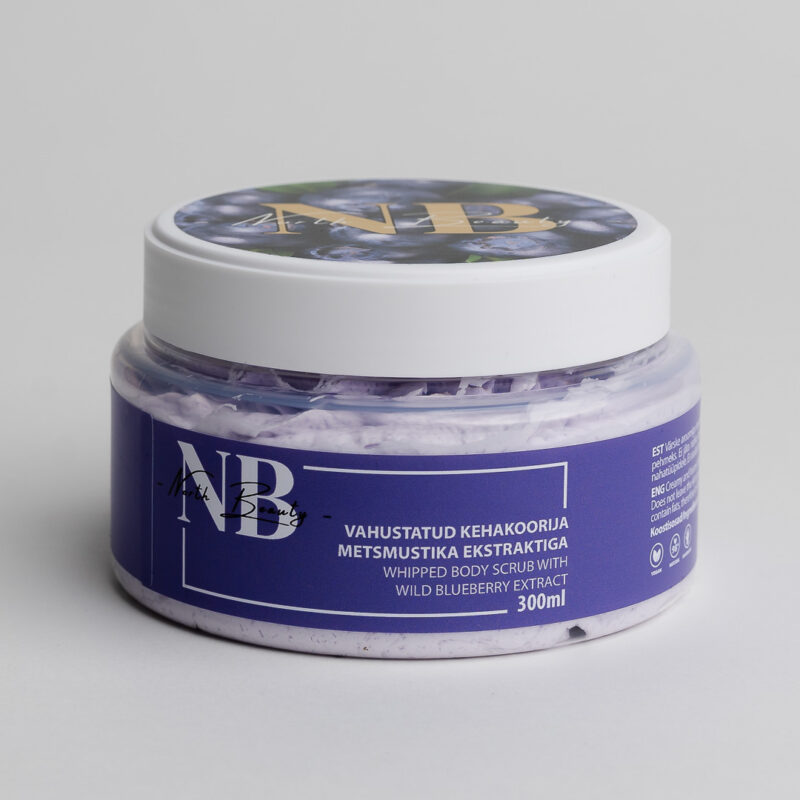 NORTH BEAUTY - Mėlynių ekstrakto plaktas kūno šveitiklis, 300 ml