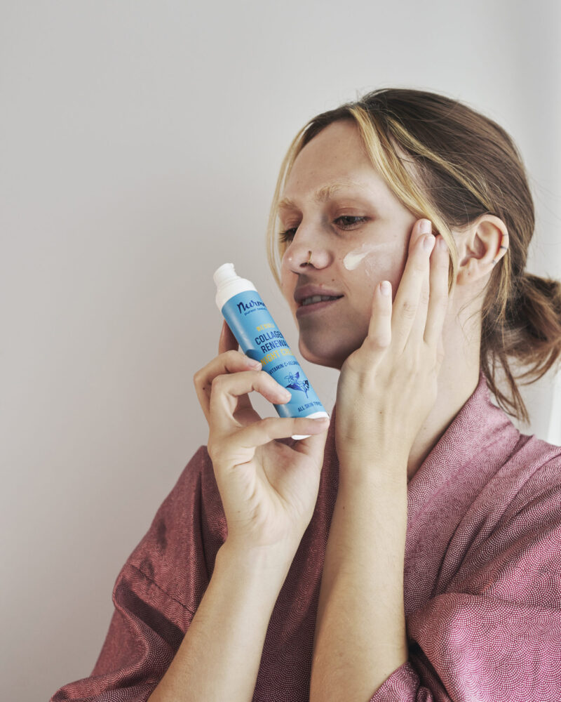 NURME - Naktinis veido kremas su neroli – kolageno atstatymui ir odos elastingumui, 50 ml