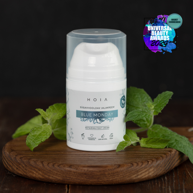 HOIA HOMESPA - Gilaus maitinimo pėdų kremas "BLUE MONDAY" 50ml