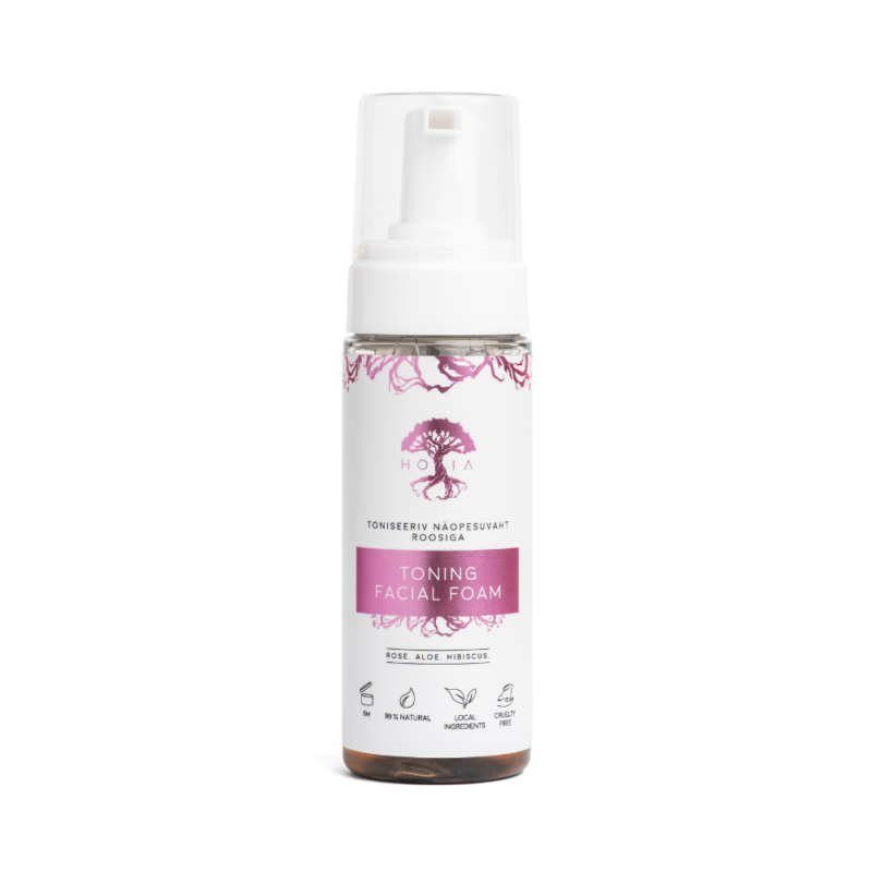 Toniseeriv-Naopesuvaht-Roosiga.png HOIA HOMESPA - Tonizuojančios veido putos, 150ml