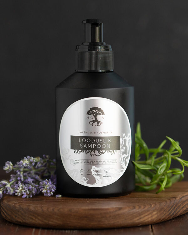 HOIA HOMESPA - Ekologiškas šampūnas su levandomis ir rozmarinais, 200ml