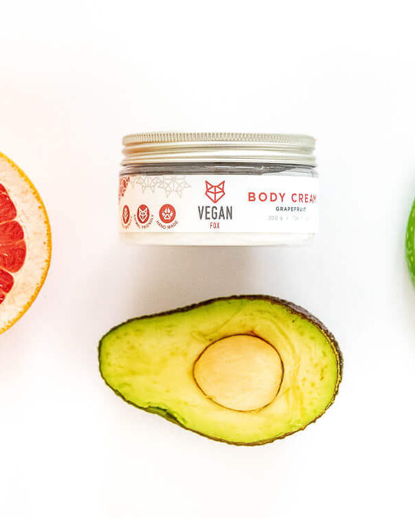 body-cream-grapefruit-ingredients-vegan.jpg VEGAN FOX - Greipfrutų kūno kremas, 200 g