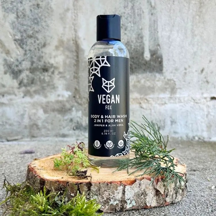 VEGAN FOX - Kūno ir plaukų prausiklis, 200ml