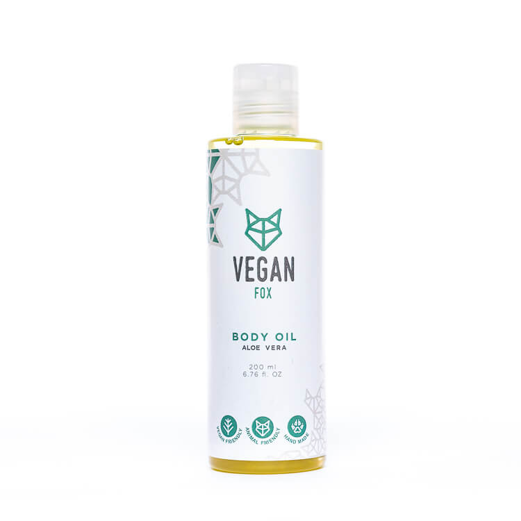 VEGAN FOX - Alavijo kvapo kūno aliejus, 200 ml