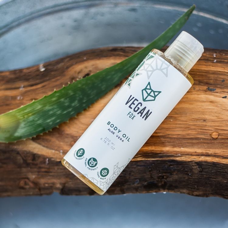 VEGAN FOX - Alavijo kvapo kūno aliejus, 200 ml