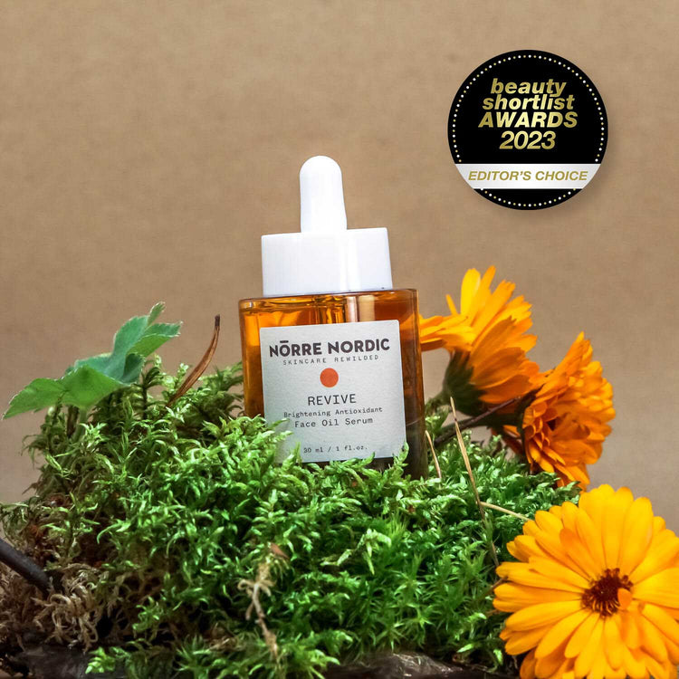 NÖRRE NORDIC - Šviesinantis Antioxidant Face aliejinis serumas REVIVE, 30 ml