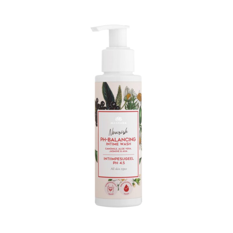 MAGRADA ORGANIC COSMETICS - Intymios higienos prausiklis-dušo gelis AHA, pH 4.5