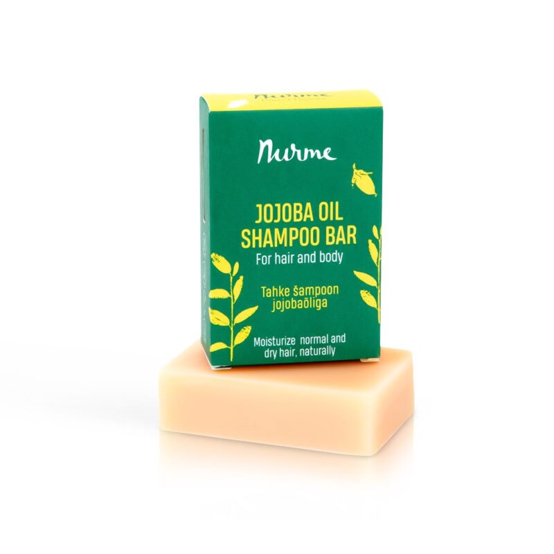 jojoba-oil-shampoo-bar-normal-dry-hair-100g-7301a46a.jpg NURME - Jojobos Oil kietasis šampūnas – Normal & Dry Hair, 100g