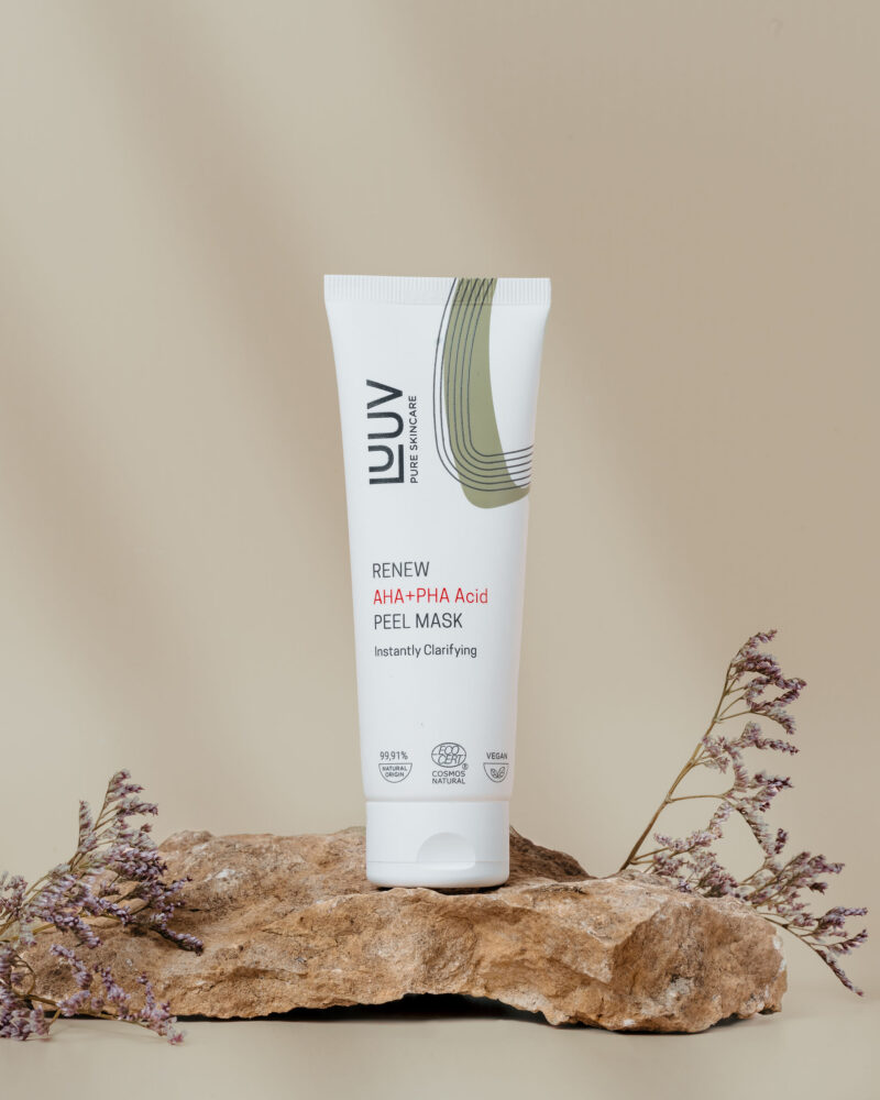 LUUV - AHA+PHA rūgščių šveičiamoji kaukė veidui, COSMOS Natural, 75 ml