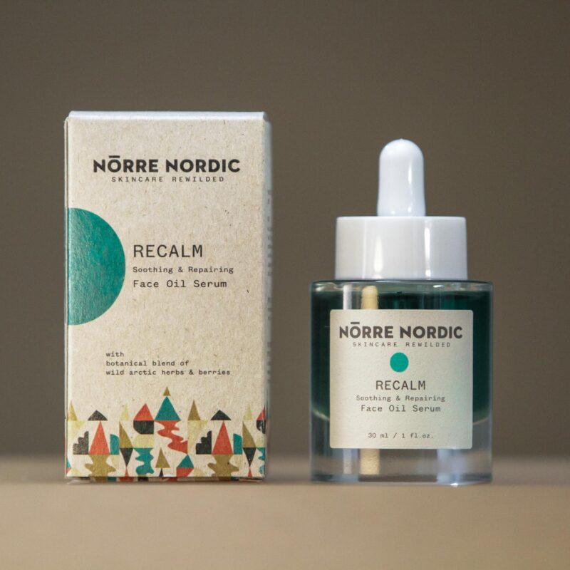 NÖRRE NORDIC - Raminantis & Repairing Face aliejinis serumas RECALM, 30 ml