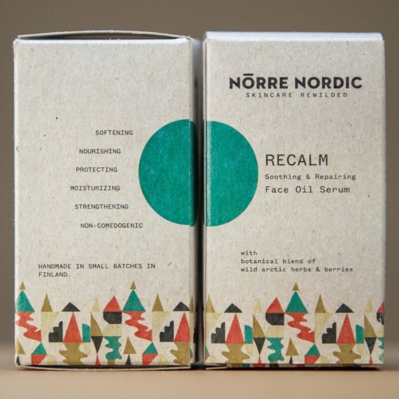NÖRRE NORDIC - Raminantis & Repairing Face aliejinis serumas RECALM, 30 ml