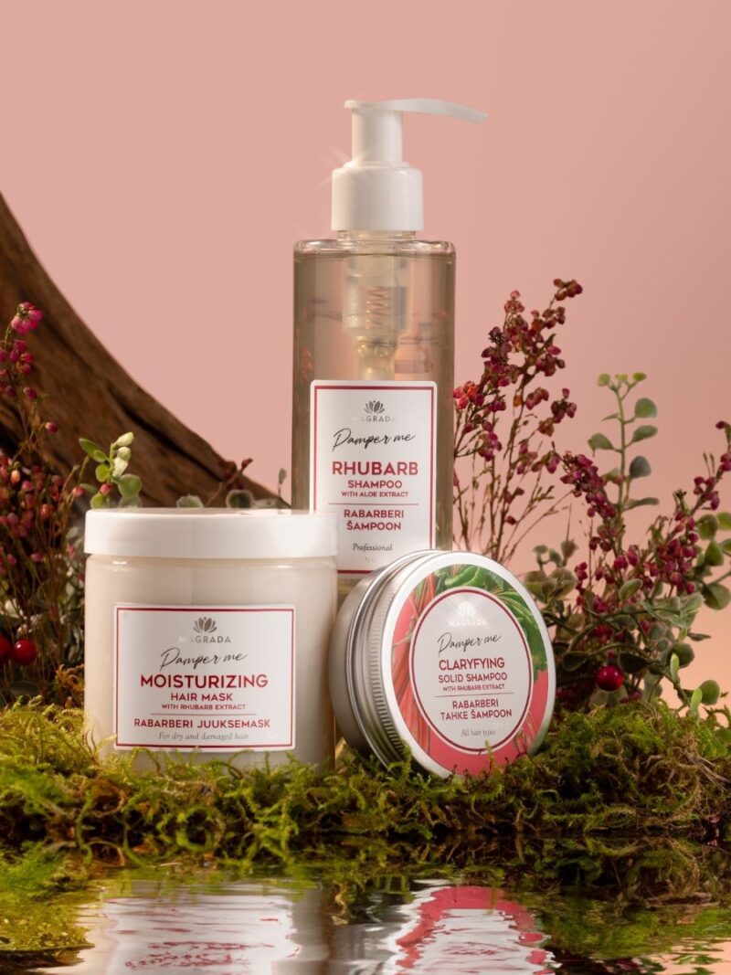 rhubarb-shampoo-with-aloe-extract-250-ml-fad16a37.jpg MAGRADA ORGANIC COSMETICS - Plaukų šampūnas su rabarbaru ir alaviju - 250 ml