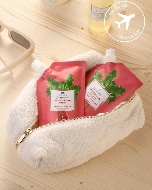 MAGRADA ORGANIC COSMETICS - TRAVEL SIZE Rabarbarų aromato plaukų šampūnas- 100ml